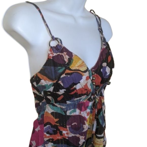 --- Multi Color Cotton Camisole Top Size XS - Picture 2 of 3